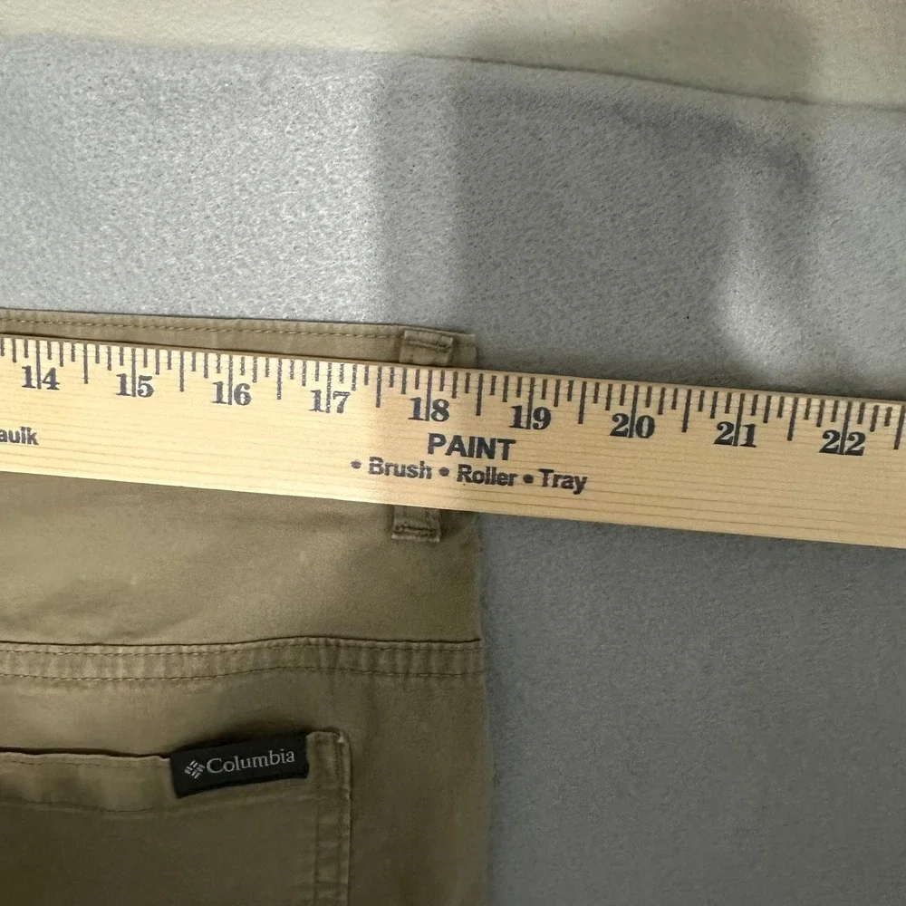 Columbia Mens 36x30 Khaki Tan Straight Leg 5 Pocket Casual Pants Outdoor Hiking